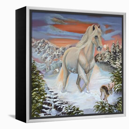 Horse and the Hare-Sue Clyne-Framed Premier Image Canvas