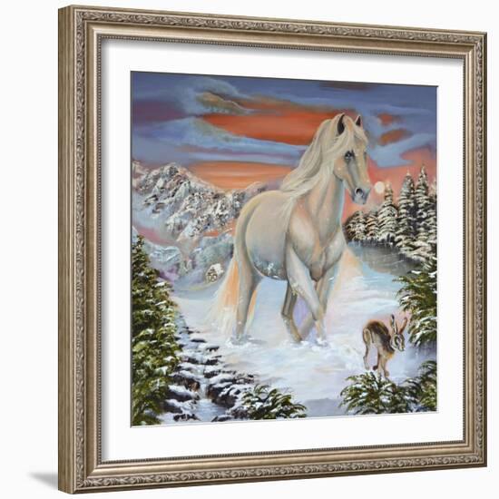 Horse and the Hare-Sue Clyne-Framed Giclee Print