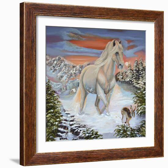 Horse and the Hare-Sue Clyne-Framed Giclee Print