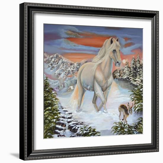 Horse and the Hare-Sue Clyne-Framed Giclee Print