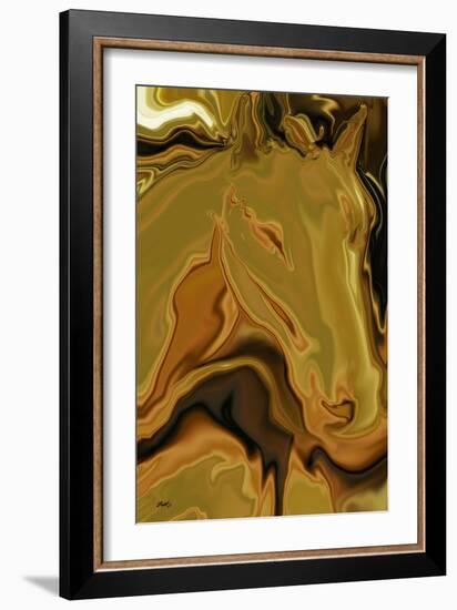 Horse and Wind-Rabi Khan-Framed Art Print