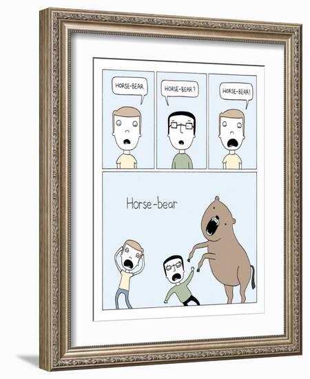 Horse Bear-Reza Farazmand-Framed Art Print