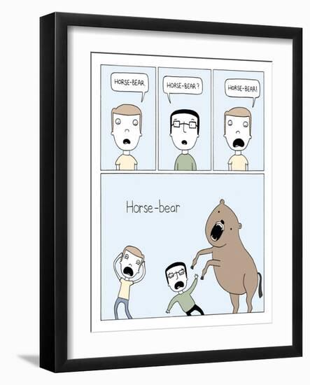 Horse Bear-Reza Farazmand-Framed Art Print