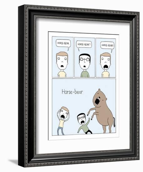 Horse Bear-Reza Farazmand-Framed Premium Giclee Print