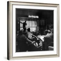 Horse Betting and Bookmakers Going on as a Gambling Option-J. R. Eyerman-Framed Photographic Print
