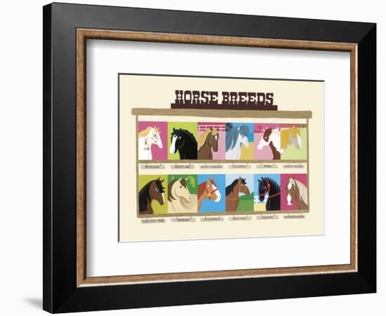 Horse Breeds-Janell Genovese-Framed Art Print