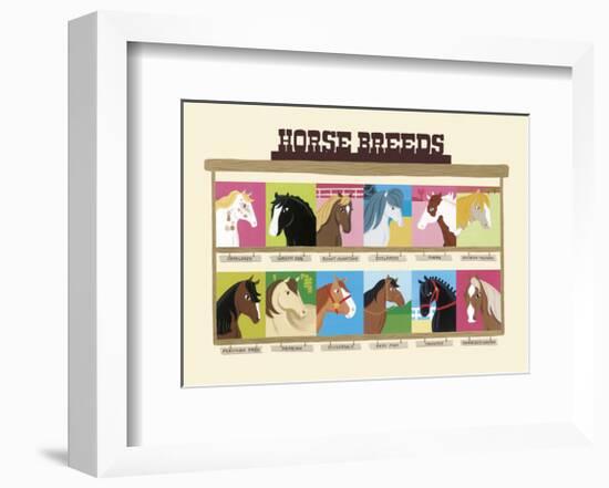 Horse Breeds-Janell Genovese-Framed Art Print