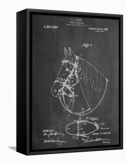 Horse Bridle Patent-null-Framed Stretched Canvas
