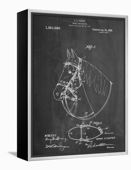 Horse Bridle Patent-null-Framed Stretched Canvas