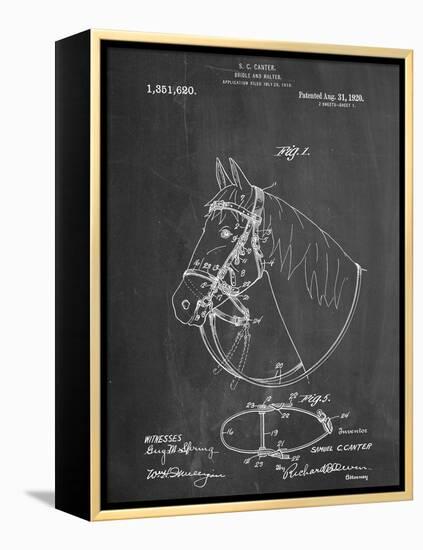 Horse Bridle Patent-null-Framed Stretched Canvas