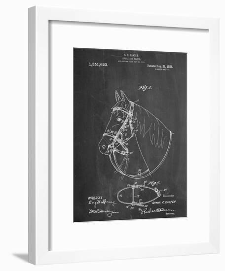 Horse Bridle Patent-null-Framed Art Print