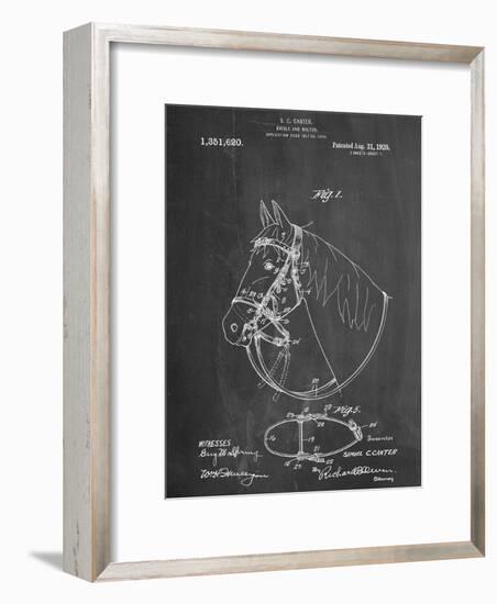 Horse Bridle Patent-null-Framed Art Print