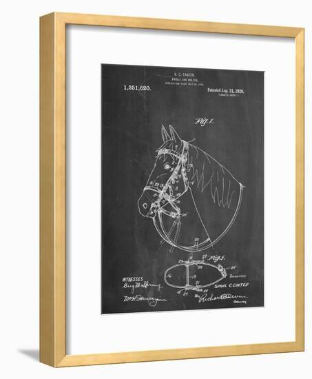 Horse Bridle Patent-null-Framed Art Print