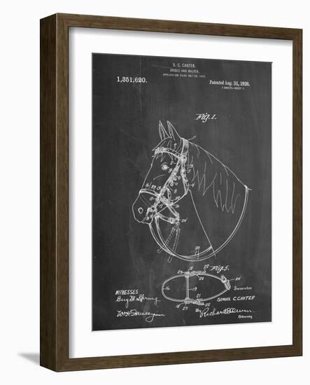 Horse Bridle Patent-null-Framed Art Print