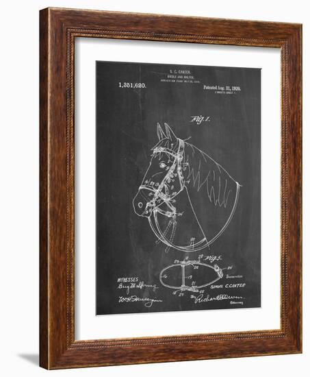 Horse Bridle Patent-null-Framed Art Print