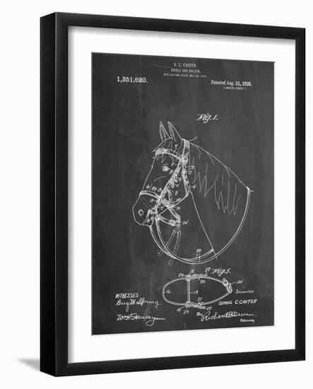 Horse Bridle Patent-null-Framed Art Print