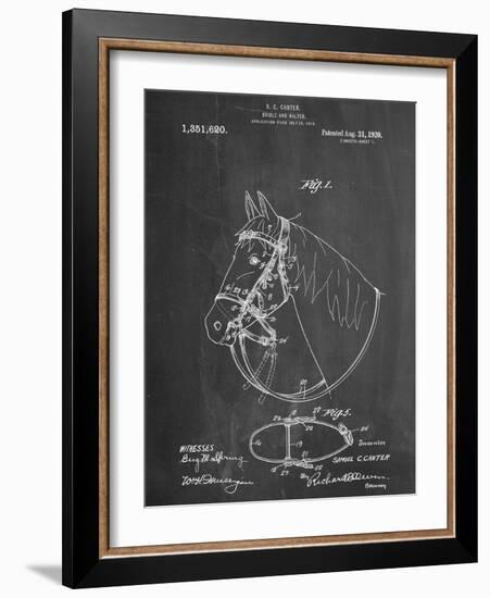 Horse Bridle Patent-null-Framed Art Print