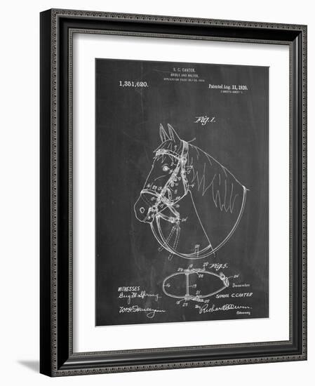 Horse Bridle Patent-null-Framed Art Print