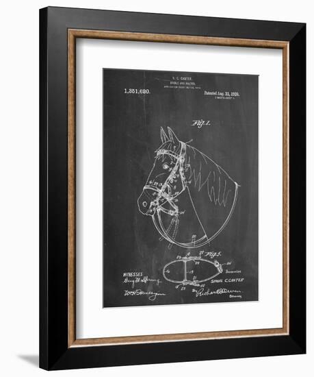 Horse Bridle Patent-null-Framed Art Print