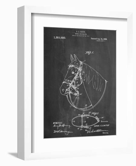 Horse Bridle Patent-null-Framed Art Print