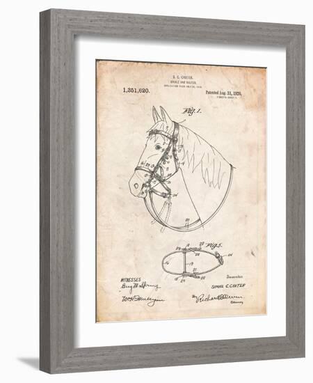 Horse Bridle Patent-Cole Borders-Framed Art Print