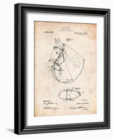 Horse Bridle Patent-Cole Borders-Framed Art Print