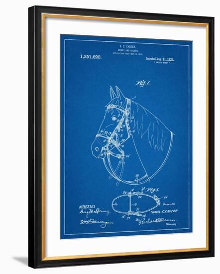 Horse Bridle Patent-null-Framed Art Print