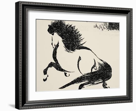 Horse, C1814-Katsushika Hokusai-Framed Giclee Print