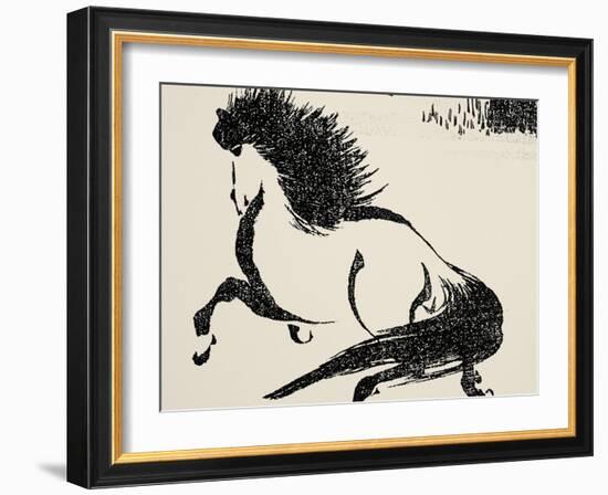 Horse, C1814-Katsushika Hokusai-Framed Giclee Print