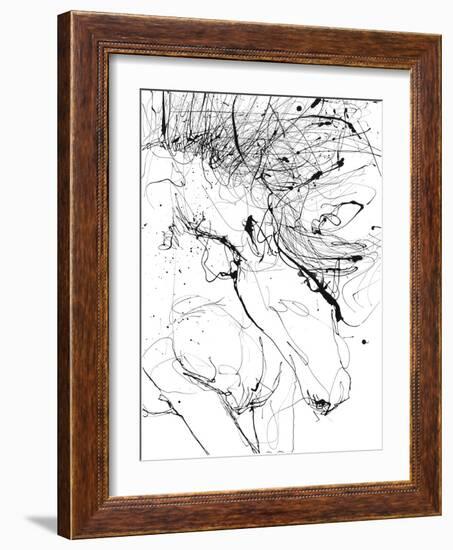 Horse Contour 1-Stefano Altamura-Framed Giclee Print