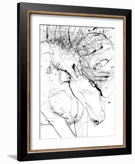 Horse Contour 1-Stefano Altamura-Framed Giclee Print