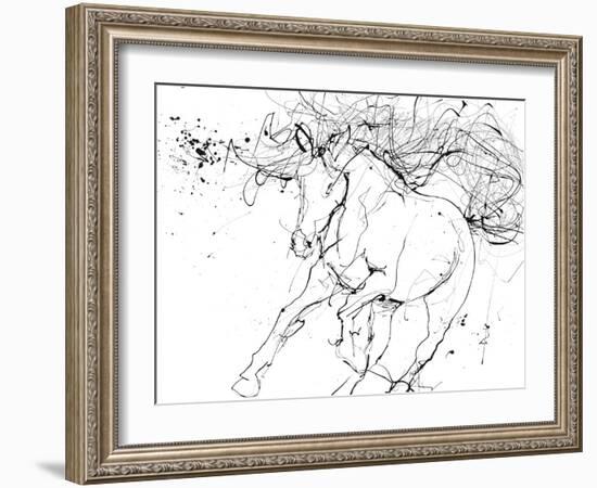 Horse Contour 2-Stefano Altamura-Framed Giclee Print