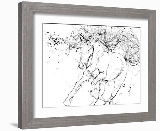 Horse Contour 2-Stefano Altamura-Framed Giclee Print