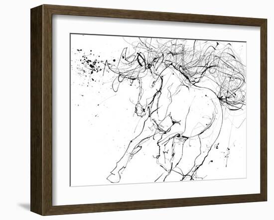 Horse Contour 2-Stefano Altamura-Framed Giclee Print