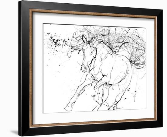 Horse Contour 2-Stefano Altamura-Framed Giclee Print