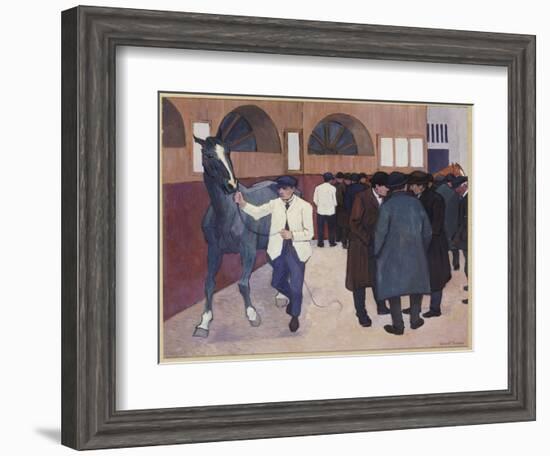 Horse Dealers at the Barbican, 1918-Robert Polhill Bevan-Framed Giclee Print