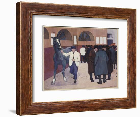 Horse Dealers at the Barbican, 1918-Robert Polhill Bevan-Framed Giclee Print