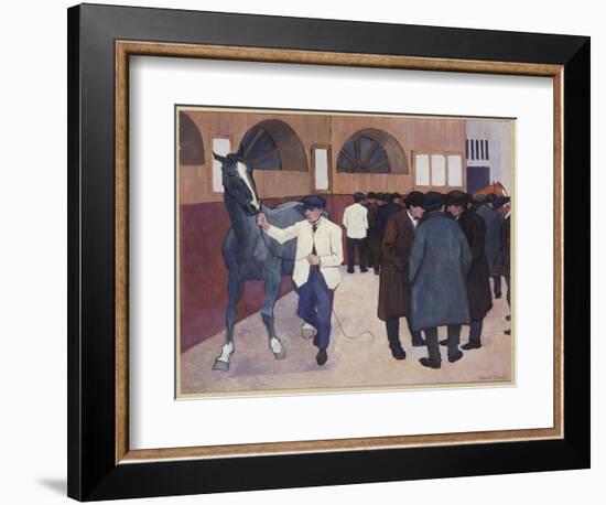 Horse Dealers at the Barbican, 1918-Robert Polhill Bevan-Framed Giclee Print