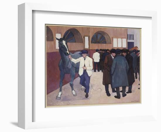 Horse Dealers at the Barbican, 1918-Robert Polhill Bevan-Framed Giclee Print