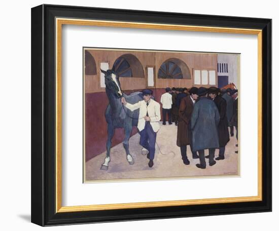 Horse Dealers at the Barbican, 1918-Robert Polhill Bevan-Framed Giclee Print