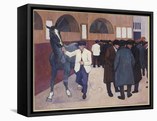 Horse Dealers at the Barbican, 1918-Robert Polhill Bevan-Framed Premier Image Canvas