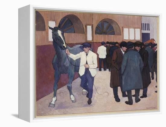 Horse Dealers at the Barbican, 1918-Robert Polhill Bevan-Framed Premier Image Canvas