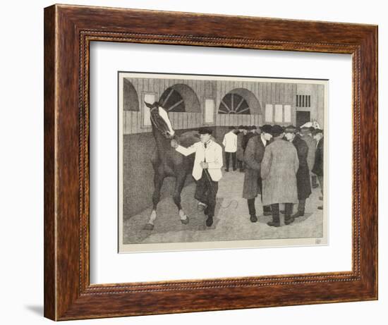 Horse Dealers at the Barbican, 1921-Robert Polhill Bevan-Framed Giclee Print