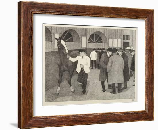 Horse Dealers at the Barbican, 1921-Robert Polhill Bevan-Framed Giclee Print