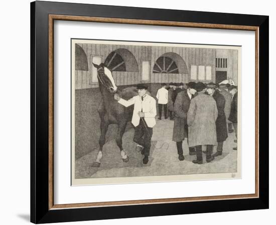 Horse Dealers at the Barbican, 1921-Robert Polhill Bevan-Framed Giclee Print