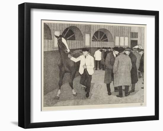 Horse Dealers at the Barbican, 1921-Robert Polhill Bevan-Framed Giclee Print