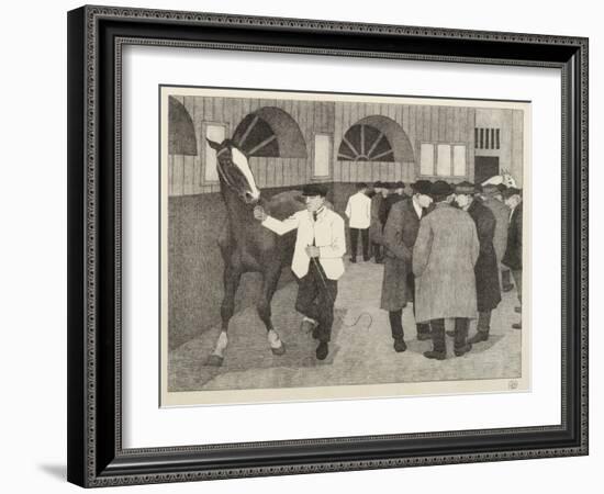 Horse Dealers at the Barbican, 1921-Robert Polhill Bevan-Framed Giclee Print