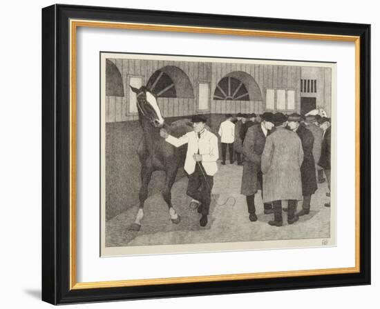 Horse Dealers at the Barbican, 1921-Robert Polhill Bevan-Framed Giclee Print