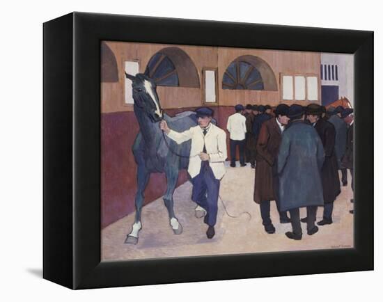 Horse Dealers at the Barbican, circa 1918-Robert Bevan-Framed Premier Image Canvas