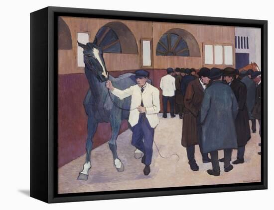 Horse Dealers at the Barbican, circa 1918-Robert Bevan-Framed Premier Image Canvas